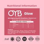 Glutathione 500 mg + Vitamin C & E | 30 Tablets | OYB Glow