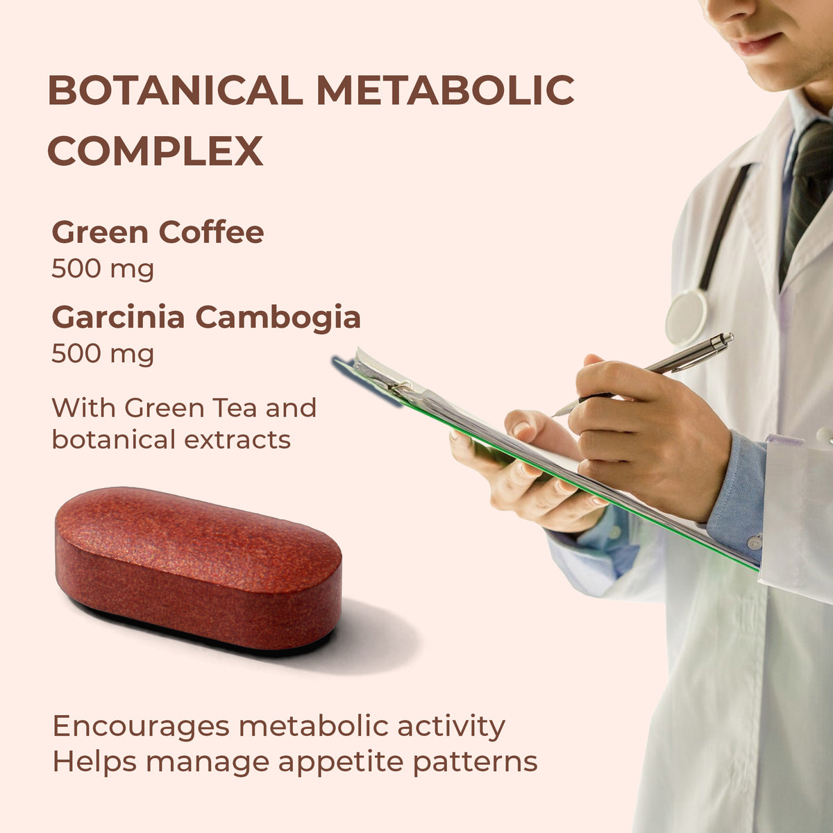 Fat Burner Tablets with Garcinia & Green Tea for Metabolism Support | 30 Tablets | OYB Calorie Crush