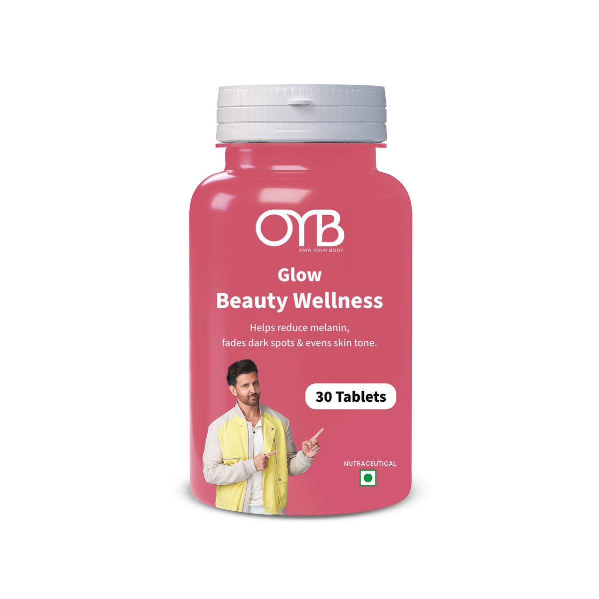 Glutathione 500 mg + Vitamin C & E | 30 Tablets | OYB Glow