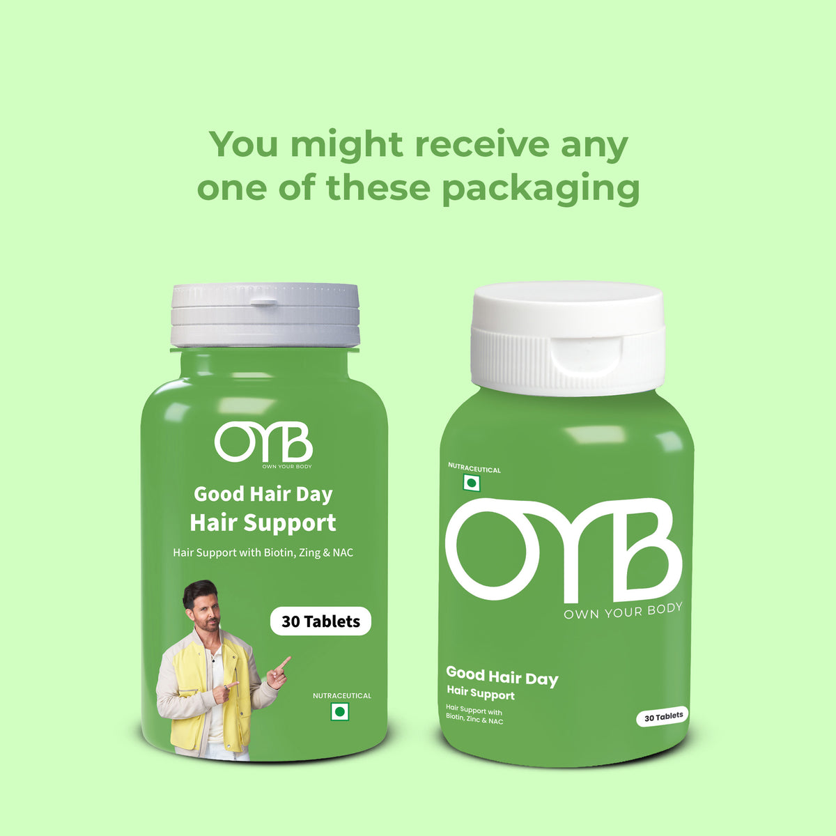 Biotin + Zinc + NAC | 30 Tablets | OYB Good Hair Day