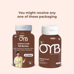 Fat Burner Tablets with Garcinia & Green Tea for Metabolism Support | 30 Tablets | OYB Calorie Crush