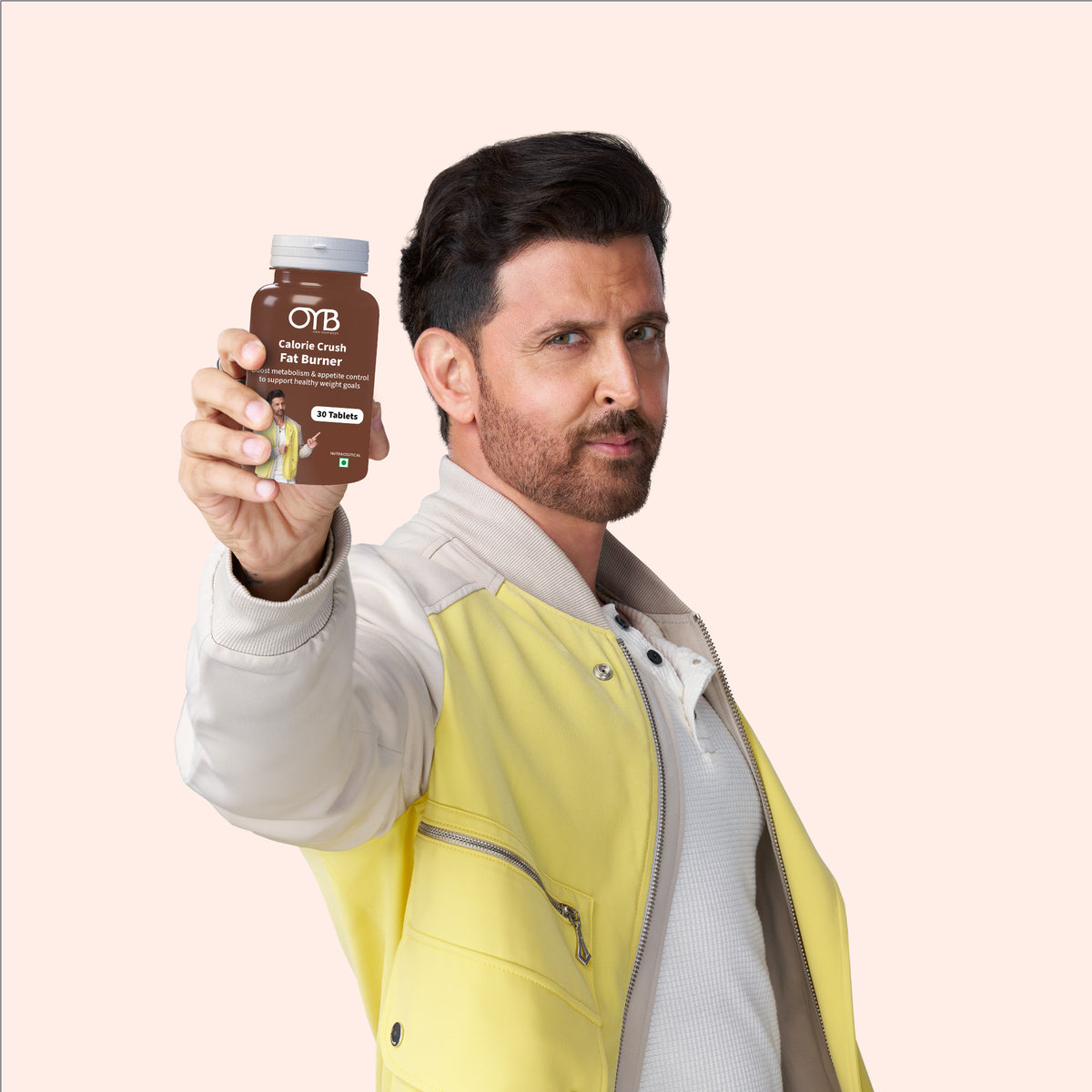 Fat Burner Tablets with Garcinia & Green Tea for Metabolism Support | 30 Tablets | OYB Calorie Crush