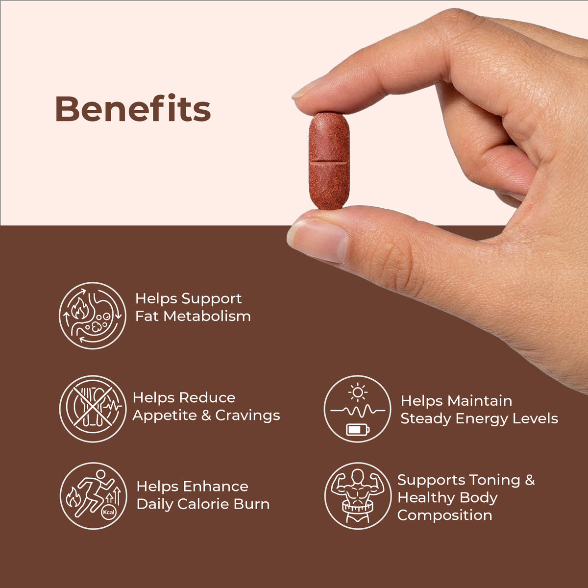 Fat Burner Tablets with Garcinia & Green Tea for Metabolism Support | 30 Tablets | OYB Calorie Crush