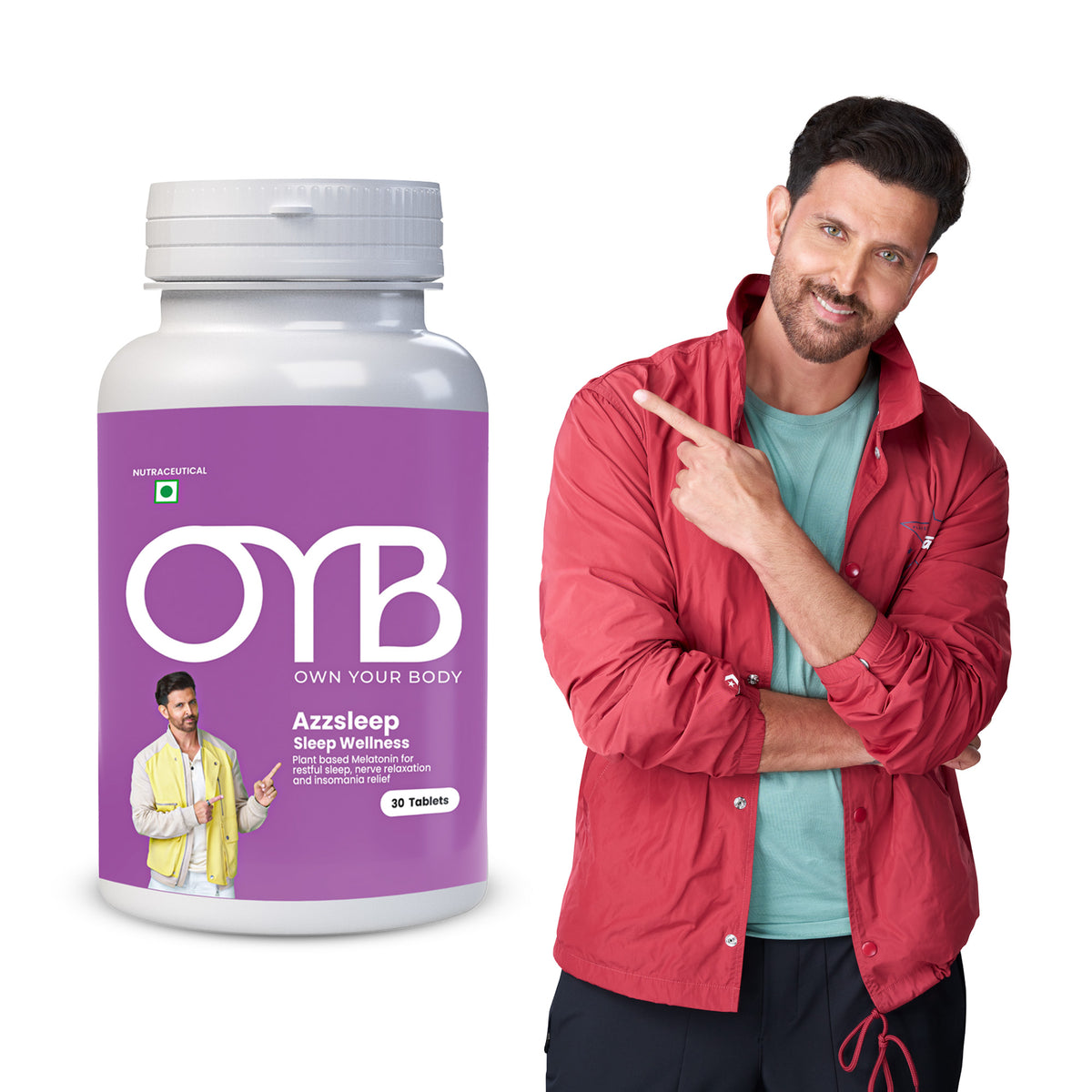 OYB Natural Sleep Tablets with Melatonin | 30 Tablets | OYB Azzzleep