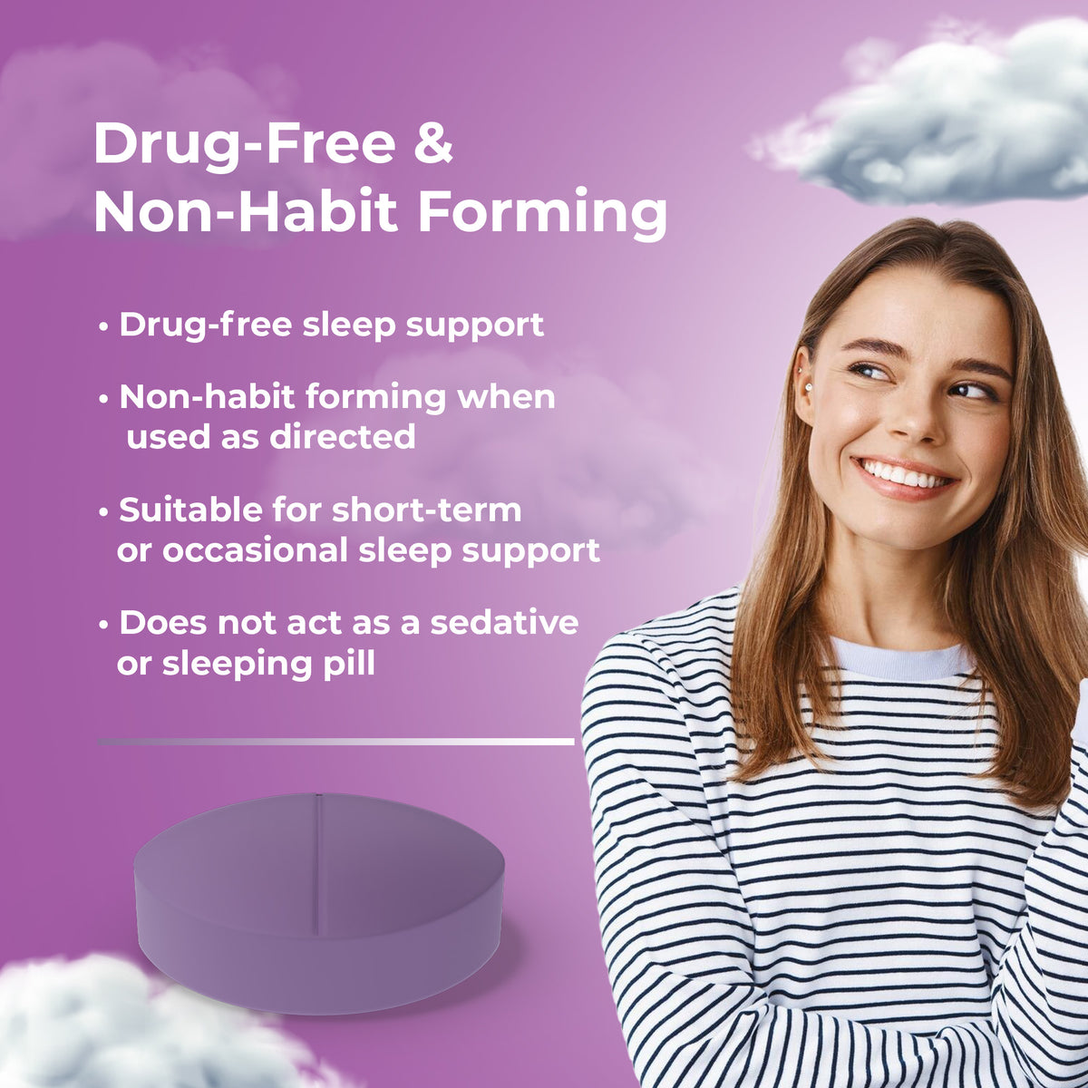 OYB Natural Sleep Tablets with Melatonin | 30 Tablets | OYB Azzzleep