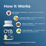 OYB Lung & Liver Dual Detox with Milk Thistle & Mullein | 30 Tablets | OYB Lung & Liver Dual Detox