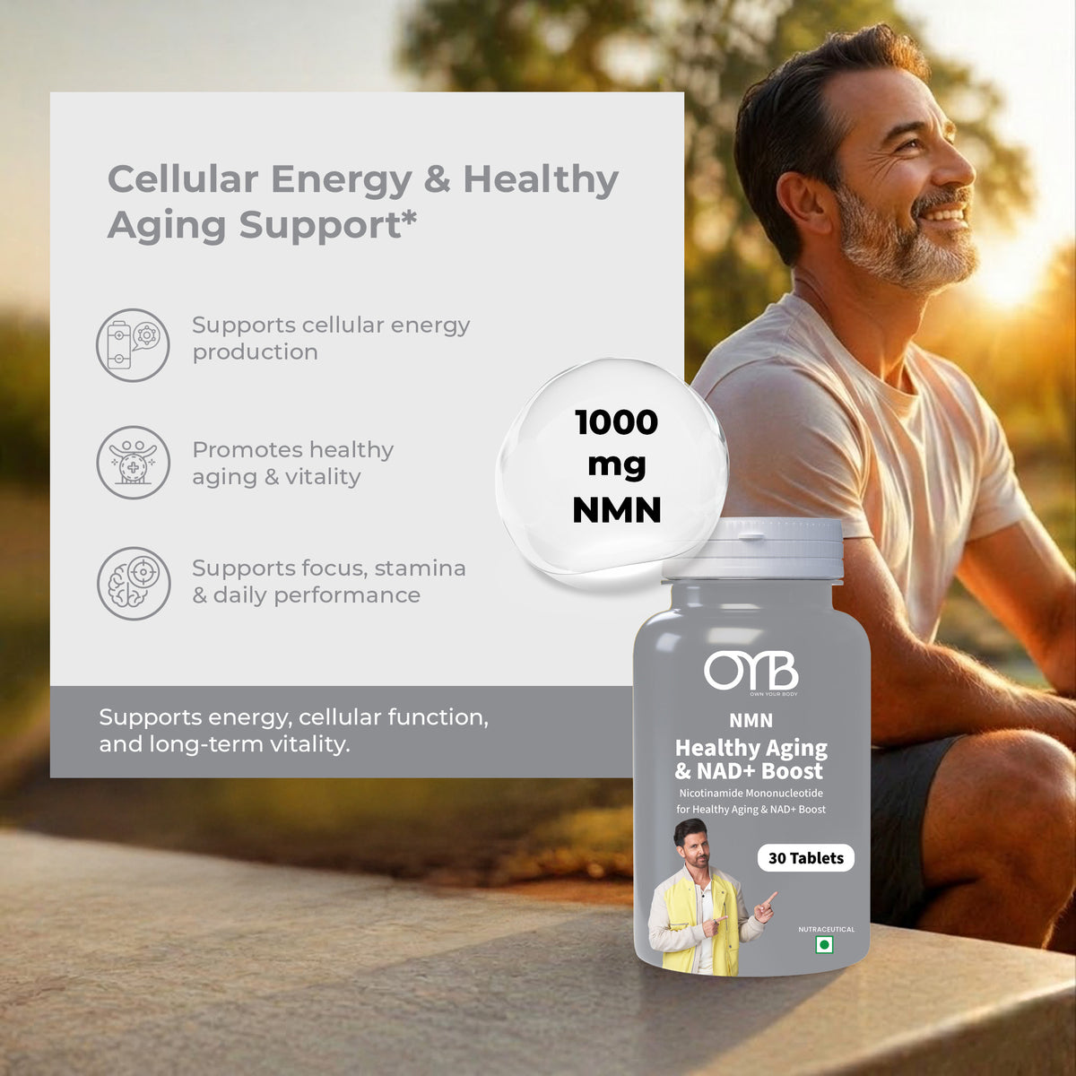 NMN 1000 mg | 30 Tablets | OYB NMN