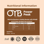 Shilajit 500 mg | 30 Tablets | OYB Power Peak