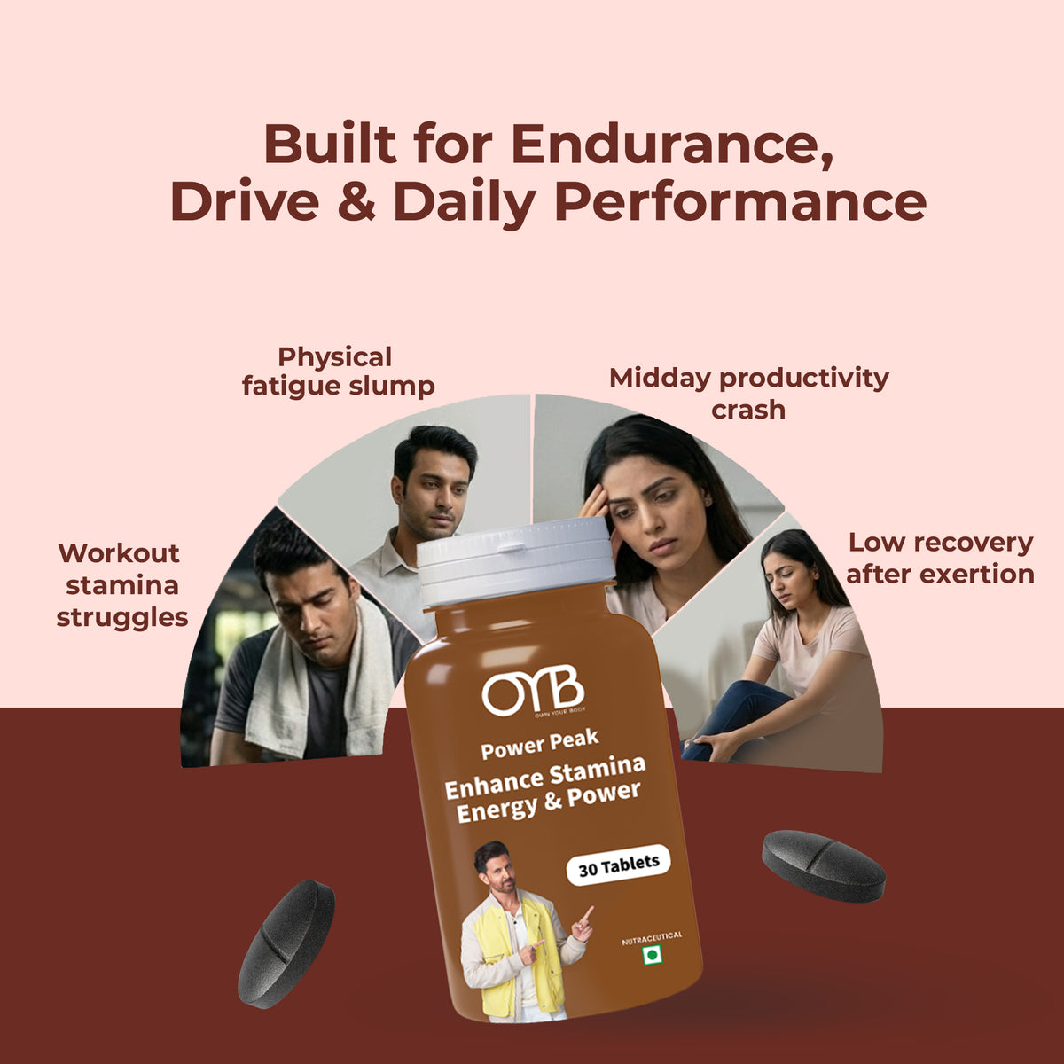 Shilajit 500 mg | 30 Tablets | OYB Power Peak