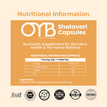 Shatavari 500 mg | 30 Tablets | OYB Shatavari