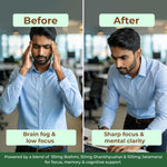Stress Relief with Ashwagandha + Brahmi | 30 Tablets | OYB Brain Ease