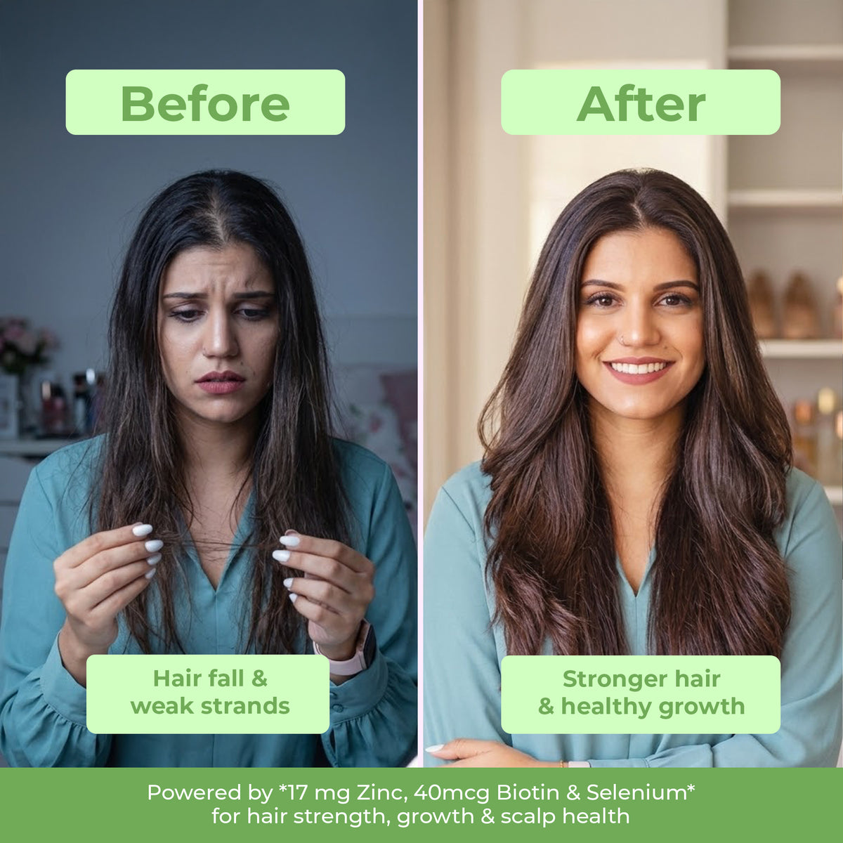 Biotin + Zinc + NAC | 30 Tablets | OYB Good Hair Day