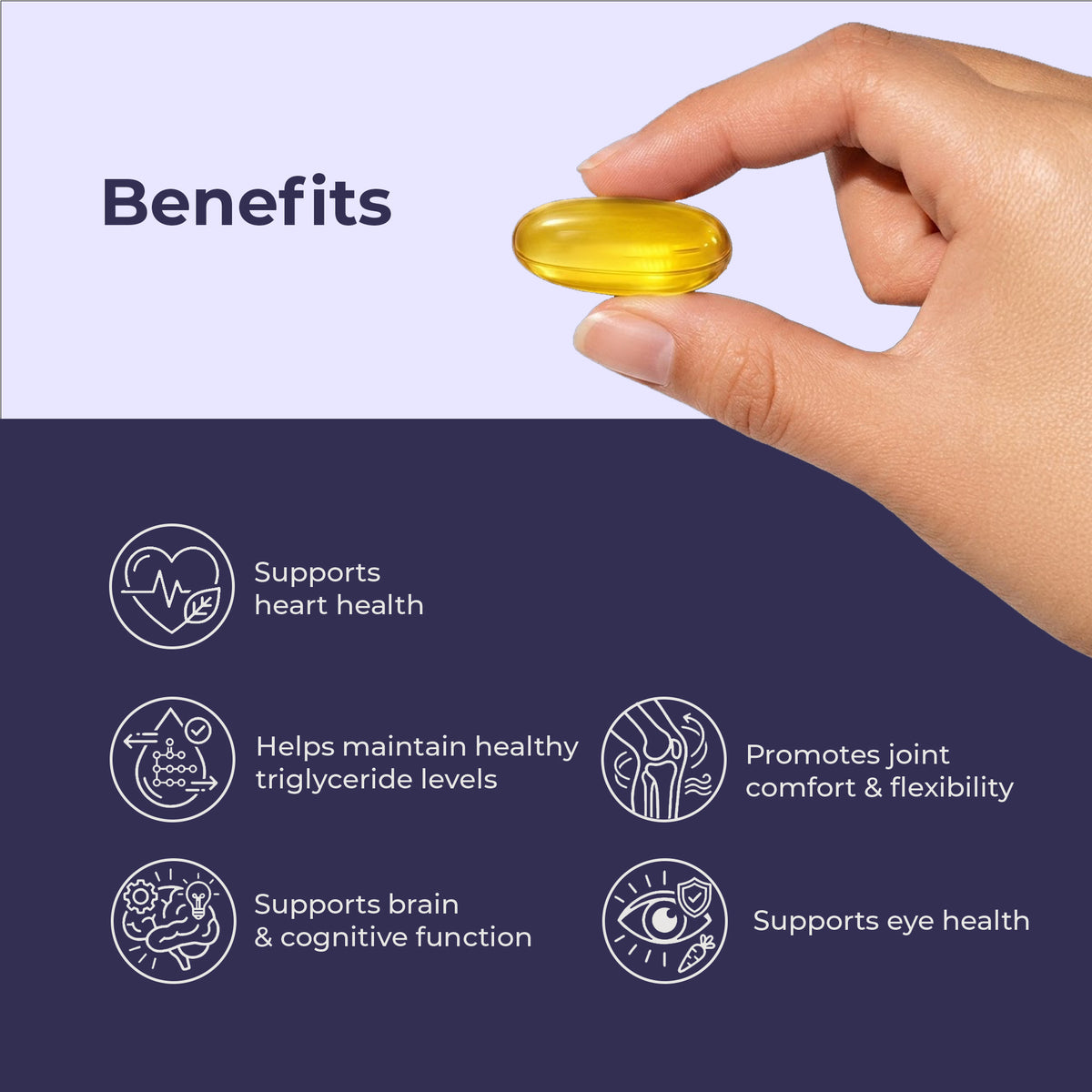 Omega-3 Fish Oil 1000 mg | 60 Softgels | OYB Omega