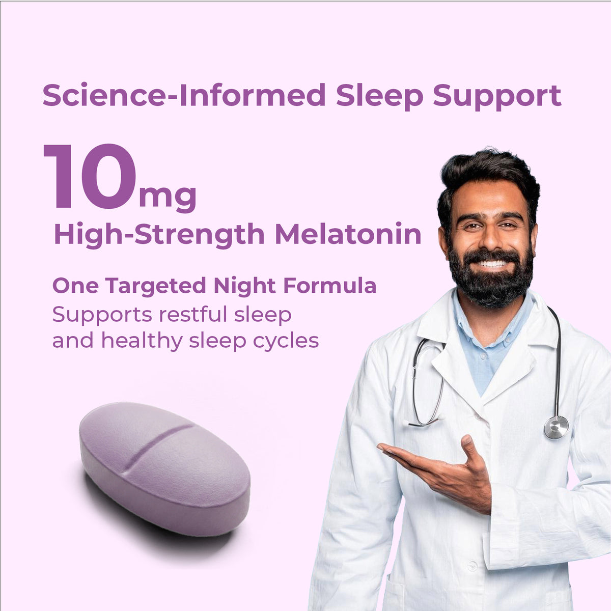 OYB Azzleep — Melatonin 10mg Sleep Support Tablets