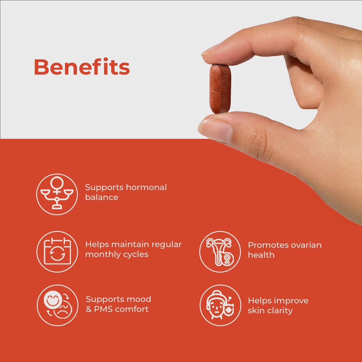 Myo-Inositol + NAC PMS Support | 30 Tablets | OYB Easy Cycle