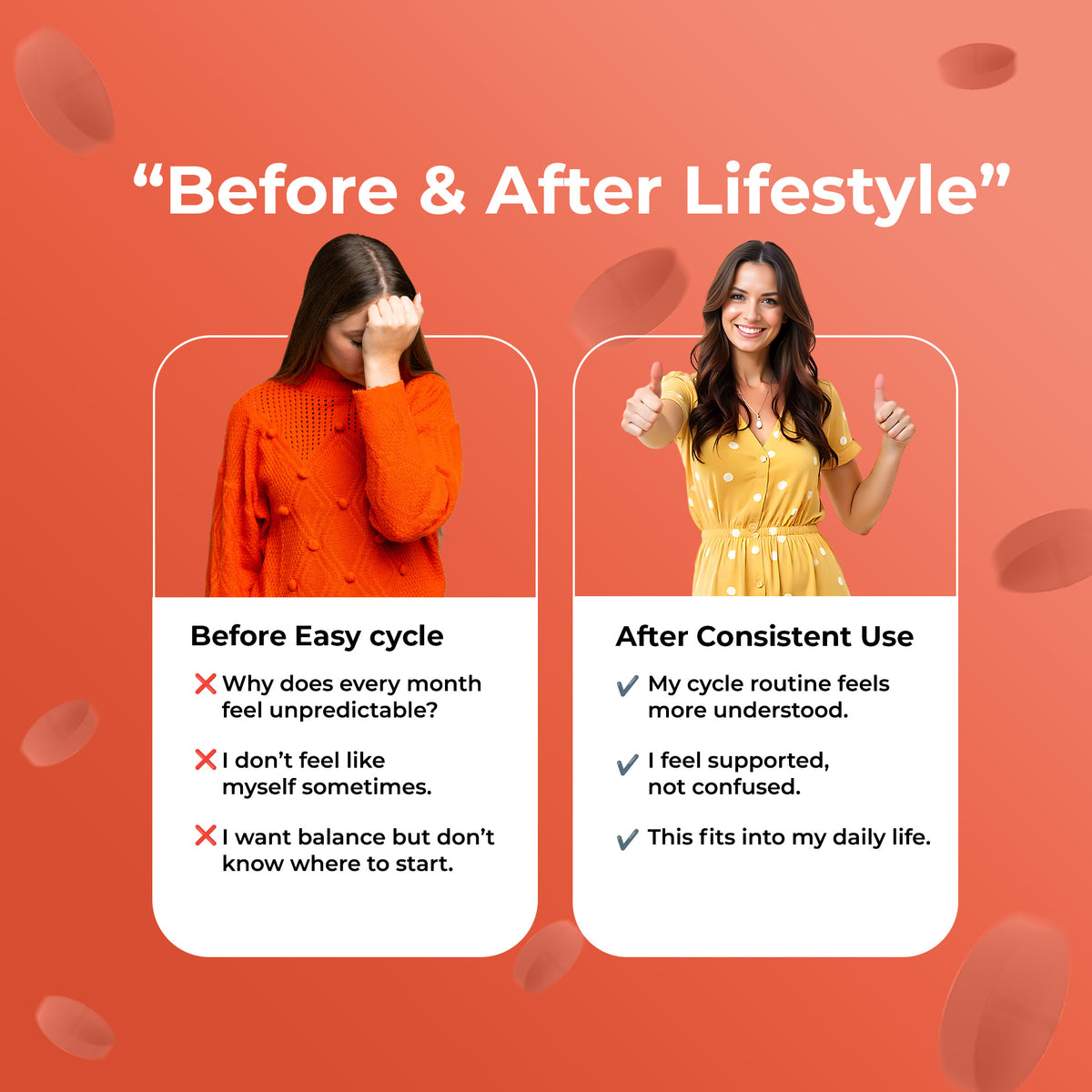 OYB PCOS Support Supplement for Women with Myo-Inositol & NAC for Hormonal Balance | 30 Tablets