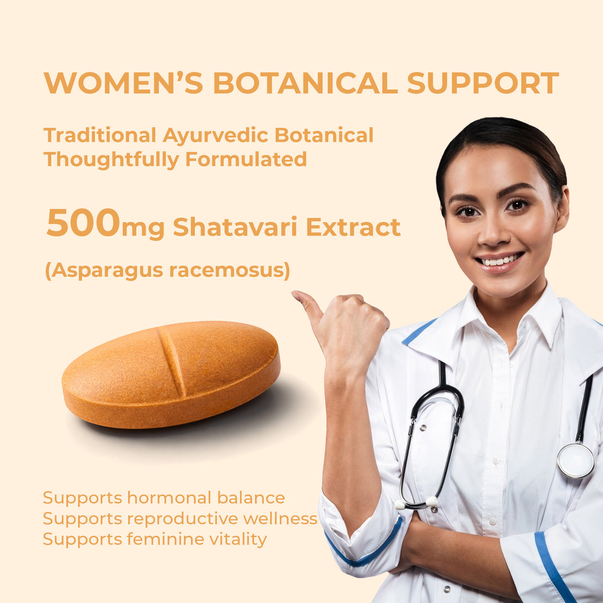 Shatavari 500 mg | 30 Tablets | OYB Shatavari