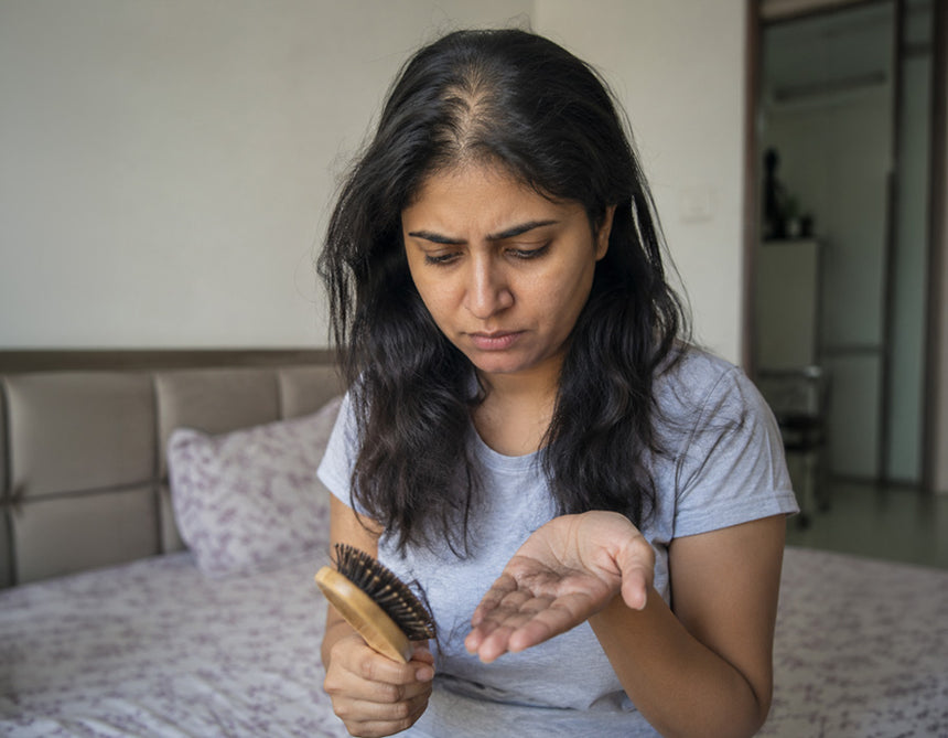  Strands on comb & pillow