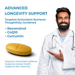 CoQ10 + Resveratrol + Curcumin | 30 Tablets | OYB Time Machine
