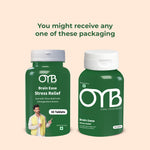 Stress Relief with Ashwagandha + Brahmi | 30 Tablets | OYB Brain Ease