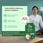 Stress Relief with Ashwagandha + Brahmi | 30 Tablets | OYB Brain Ease