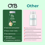 Stress Relief with Ashwagandha + Brahmi | 30 Tablets | OYB Brain Ease